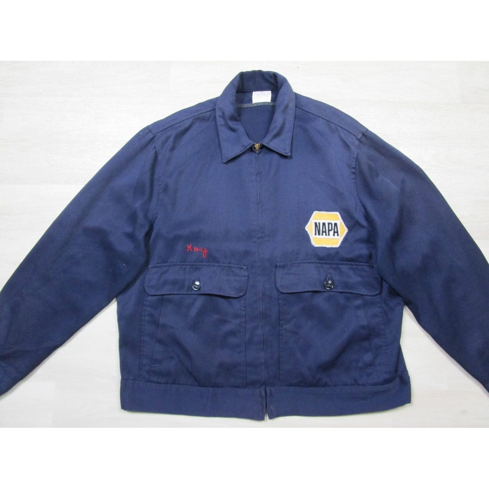 Vintage 1950s 60s Sanforized Gaberdine Work Jacket Sz… - Gem